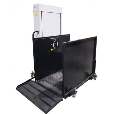 Portable Wheelchair Lifts for Churches & Public Buildings. 52 inch max lifting height. Left tower