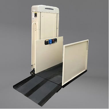 53 inch Lifting height Residential Wheelchair Platform Lift, Straight through platform, Left tower 53 inch Lifting height Residential Wheelchair Platform Lift, Straight through platform, Left tower