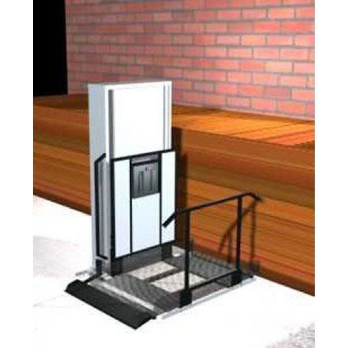 Freedom 52inch Wheelchair Porch Lift for Home Straight Left
