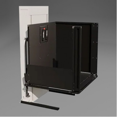 Freedom 52 inch lifting height Wheelchair Porch Lift for Home - Adjacent platform, Left tower
