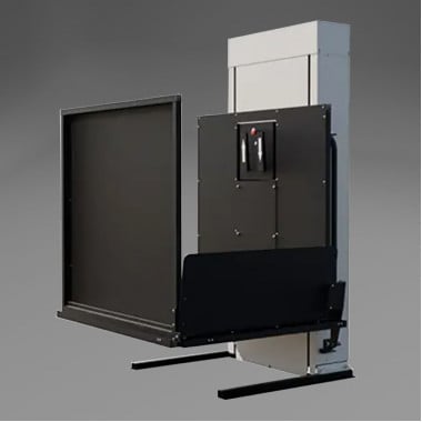 52 inch max lifting height Freedom Wheelchair Porch Lift - Straight Access Right tower