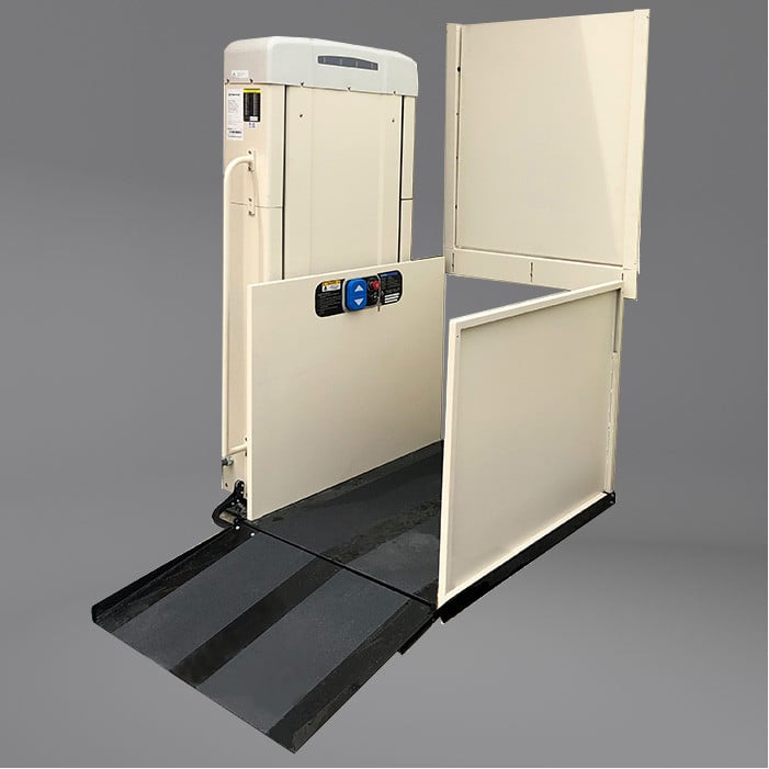 wheelchair lifts with upper landing gate