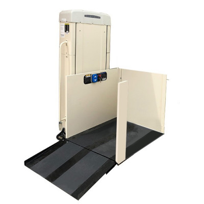 53" Adjacent Freedom Easy Ride II Commercial Vertical Platform Lifts - Left Tower