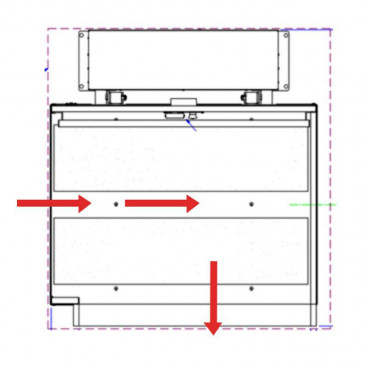 adjacent 90 degree platform for lift