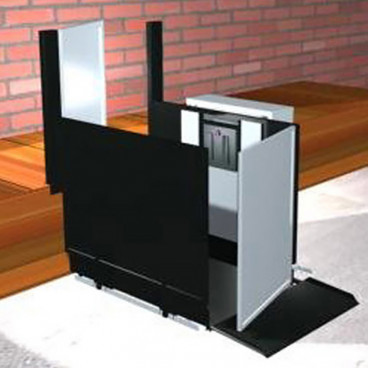 commercial wheelchair lift straight through 28 inch height