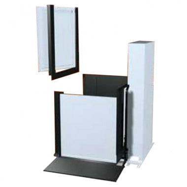 Freedom 52" Commercial Wheelchair Platform Lift - Adjacent Right Access